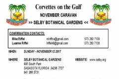 CORVETTE NOVEMBER CARAVAN - 11 12 17